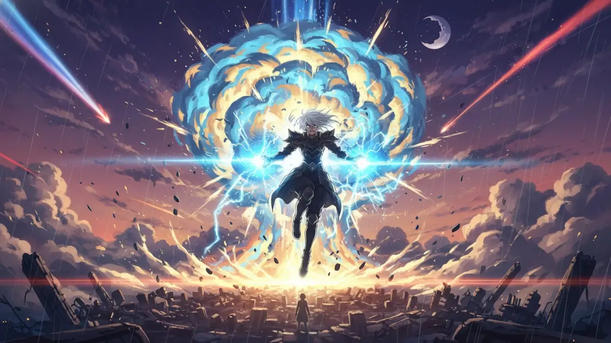 Epic Anime Battle AI Art