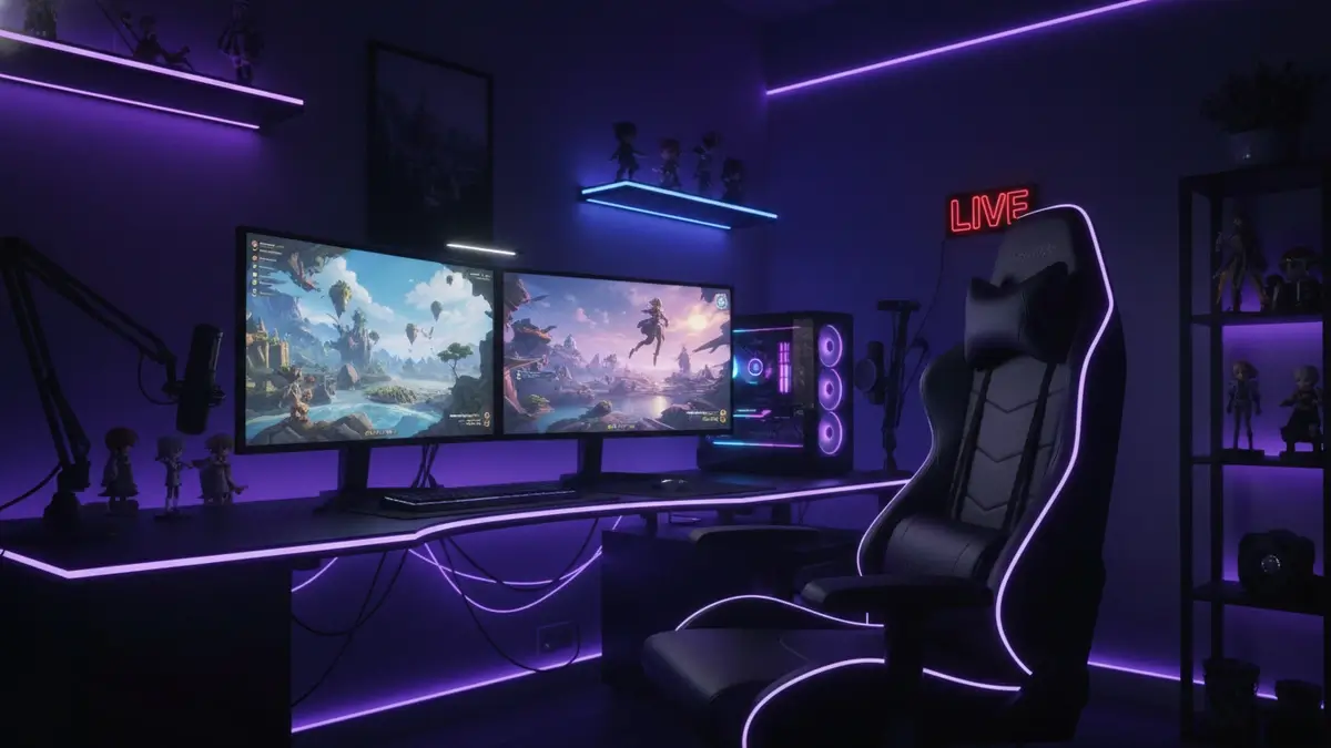 Live Gaming Streamer AI Art