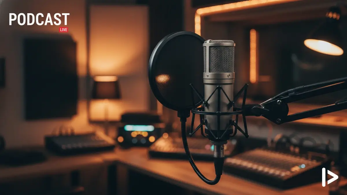 Professional Podcast AI Art